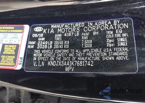 2019 Kia Soul ! z USA, uszkodzony, nr VIN KNDJX3AA1K7681742